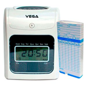 Relógio Ponto Vega com 150 cartões ponto